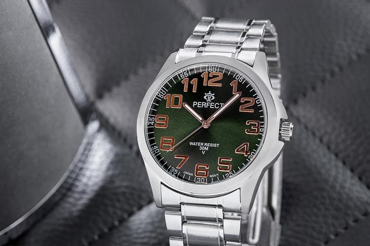 Actual product image PERFECT men's watch P012-06 (42 mm)