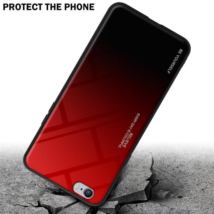 Produktbild Cadorabo TPU 2 Farben Glas Cover (Apple iPhone 6 Plus)
