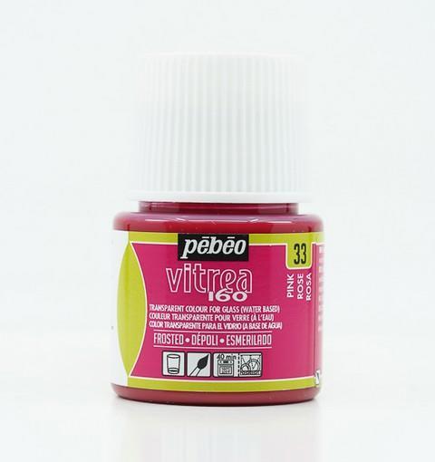 Immagine prodotto Pebeo Vitrea 160 Satinati Effetto Ghiaccio Rosa (Rosa, 45 ml)
