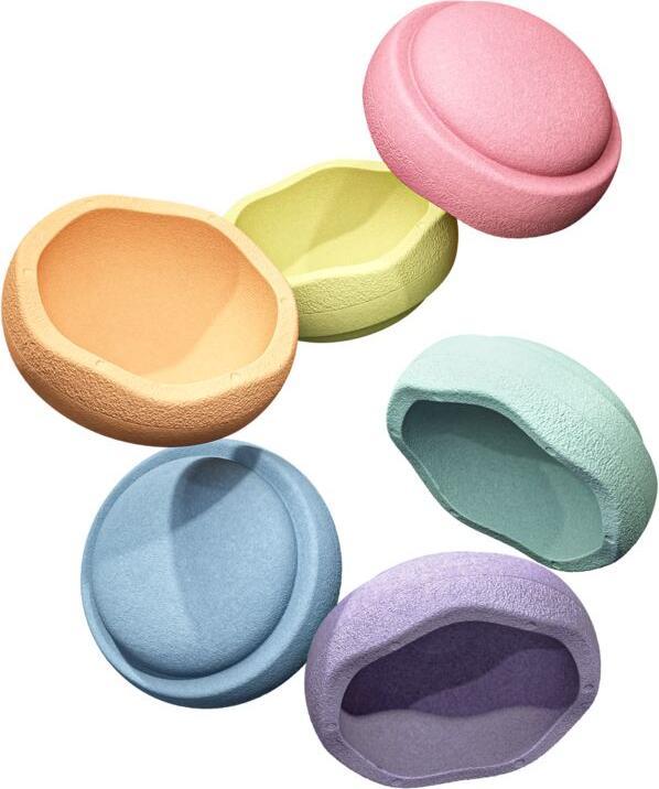 Actual product image Stapelstein ® MINI Rainbow Pastel 6 (6 Stk.)