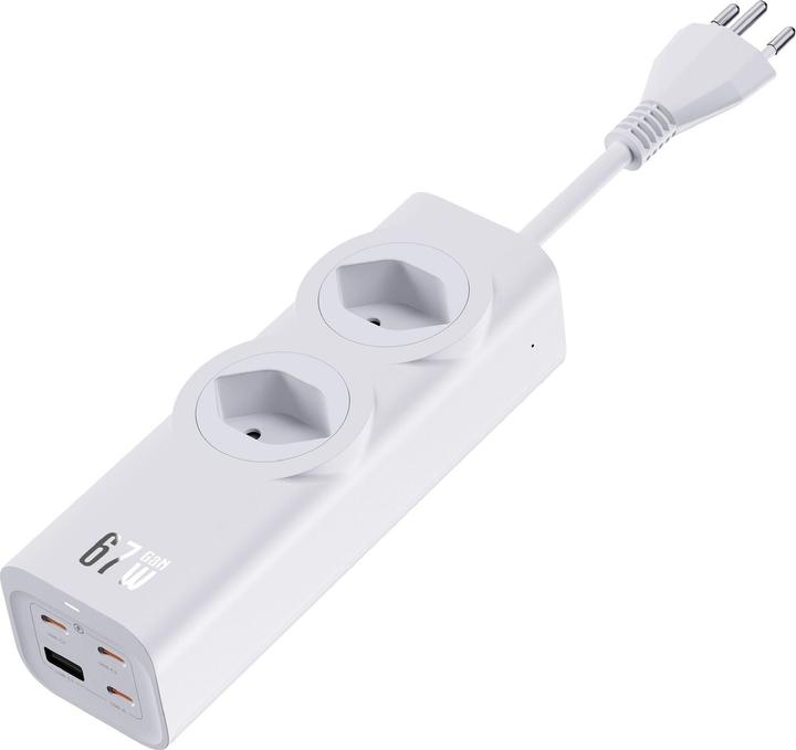 Schönenberger Fast Charging Station (2 x, Typ 13, USB-C, USB-A, 2 m)