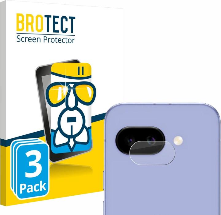 Produktbild BROTECT Schutzglas Schutzfolie Displayschutz Display Schutz Glas Folie klar (3 Stück, Google Pixel 9a)