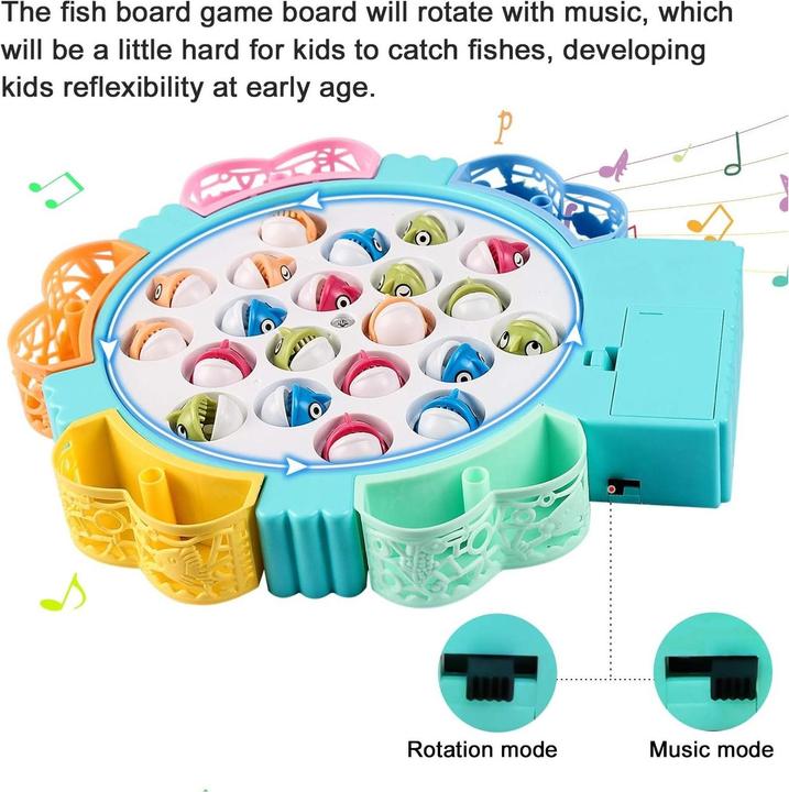 Actual product image The Toy Company Fishing game 21 fish with music