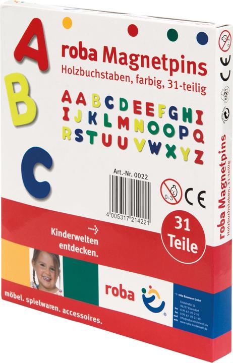 Immagine prodotto Roba lettere magnetiche in legno (31 x)