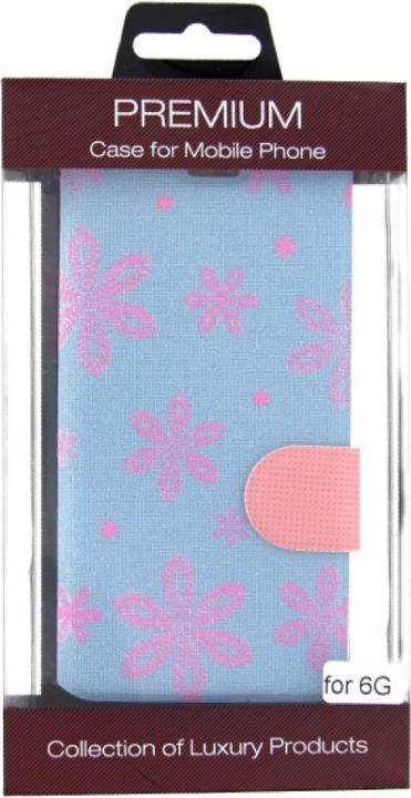 Actual product image OEM Book Case BT10 for iPhone 6 - Blue (Apple iPhone 6)