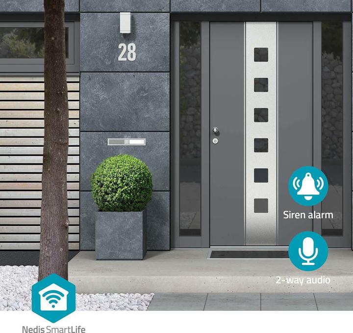 Produktbild Nedis SmartLife Aussenkamera | Wi-Fi | Umgebungslicht | Full HD 1080p | IP65 | Cloud Storage (optiona (1920 x 1080 Pixels)