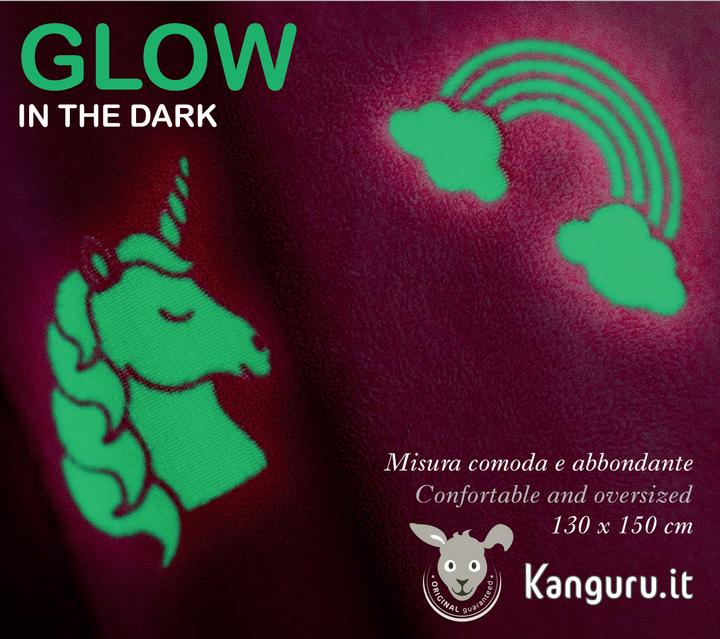 Produktbild MCU KANGURU Unicorn Glow-in-Dark Plaid (130 x 150 cm)