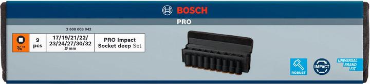 Actual product image Bosch Professional Zubehör PRO Impact (32 mm, 19 mm, 24 mm, 22 mm, 23 mm, 21 mm, 27 mm, 17 mm, 30 mm)