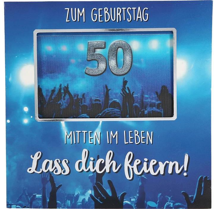 Produktbild Depesche Musikkarte mit Licht 50 Mitten im Leben! (1 Stk.)