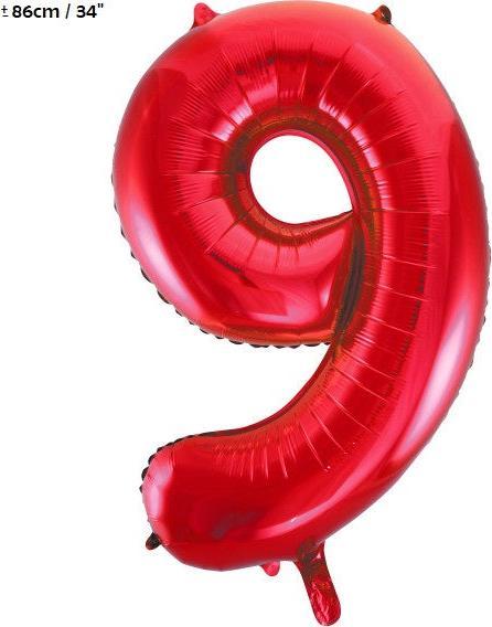 Produktbild Unique Folienballon Zahl "9"