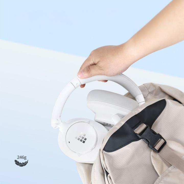 Produktbild Tronsmart Sounfii Q20 ANC On-Ear Bluetooth 5.3 Wireless Headphones - White (ANC, 60 h, Kabelgebunden, Kabellos)