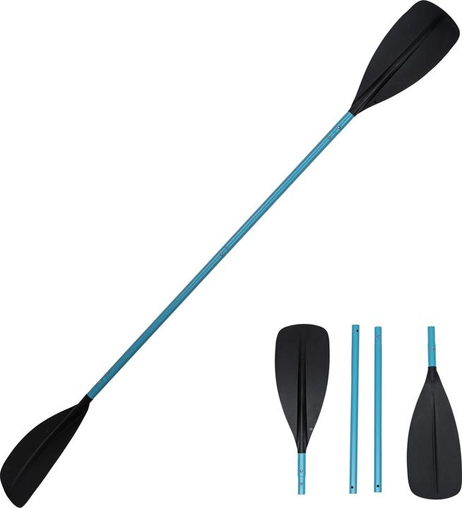 Itiwit Kajak-Paddel 4-teilig 215 cm - 100 blau (215 cm, 4-piece)