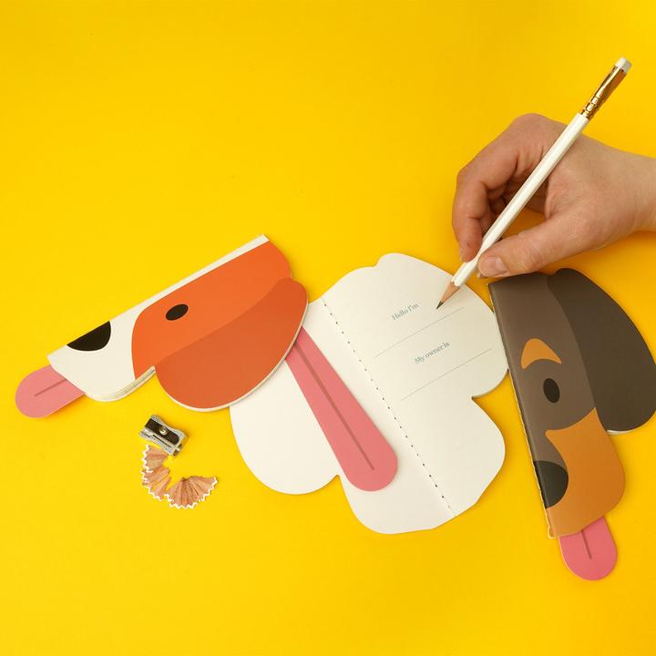 Image du produit Suck UK Dogs Cat & Dog Notebooks (Spécial, À rayures, Couverture souple)