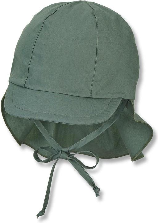 Sterntaler Sommermütze mit Nackenschutz Dunkelgrün Gr. 49 (56)