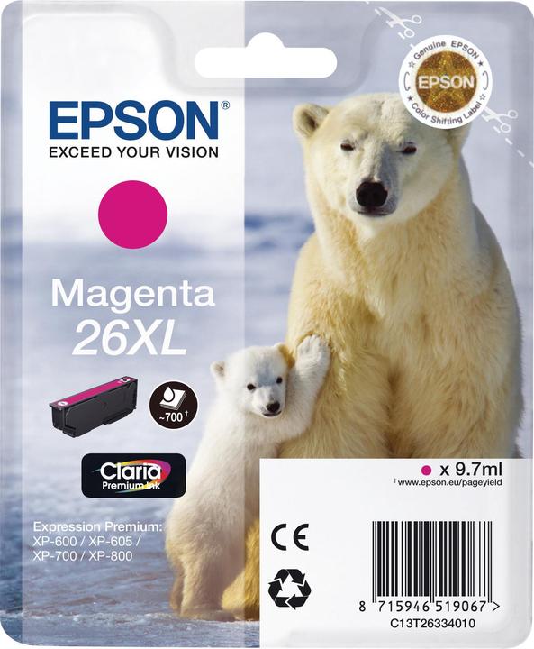 Immagine prodotto Epson 26XL Claria Premium (M)