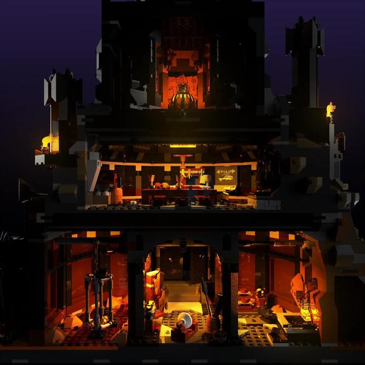 Actual product image Light my bricks LMB 2.0 LEGO 10333 The Lord of the Rings: Barad-dûr Light Kit