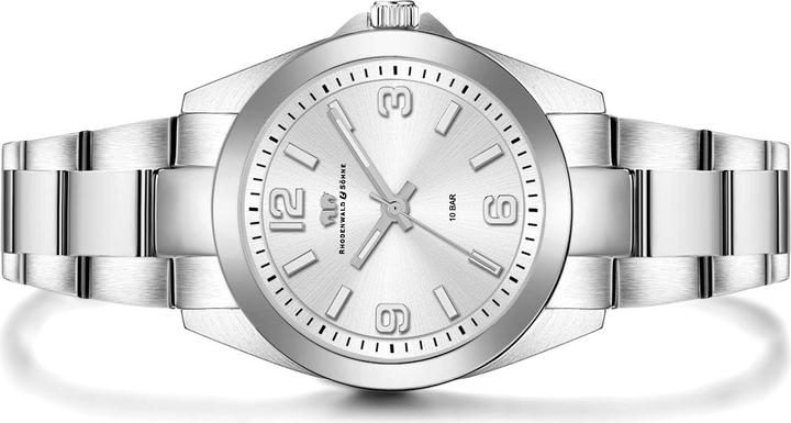 Immagine prodotto Orologio al quarzo da donna Majestia in acciaio inox argento - 32444 (Orologio da polso analogico, 37.50 mm)