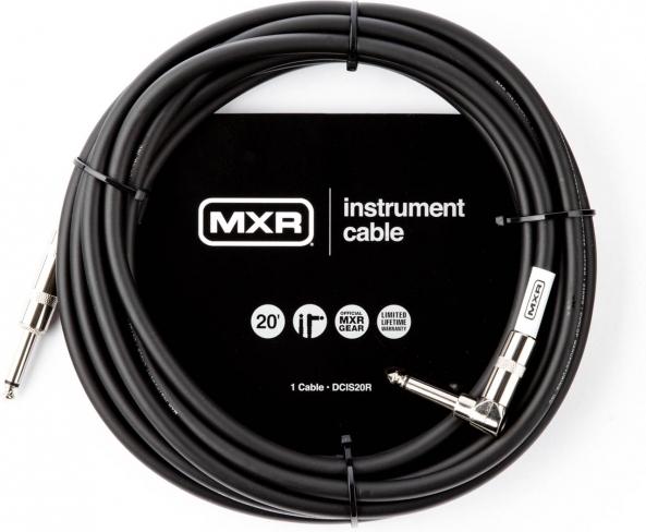Mxr Standaard instrumentkabel haaks 6m, zwart (6 m)