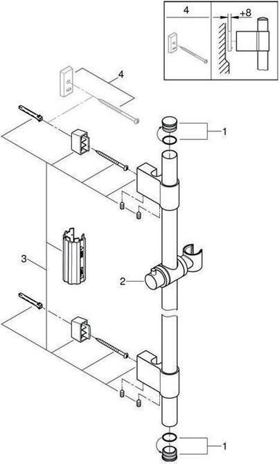 Image du produit Grohe Barre de douche Rainshower