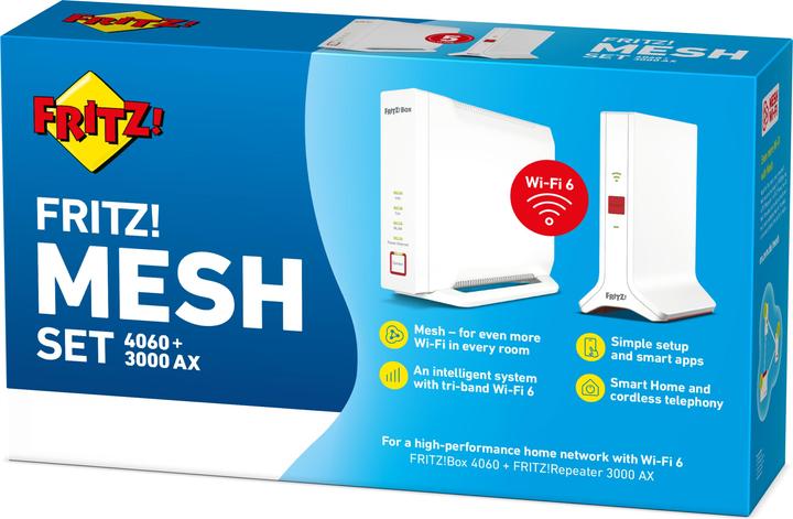 Produktbild AVM FRITZ! Mesh Set 4060 + 3000 AX International
