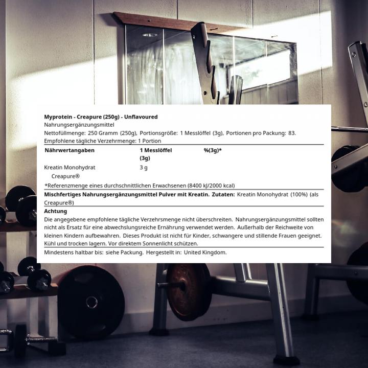 Image du produit MyProtein Creapure (Neutre, 1 pcs, 250 g)