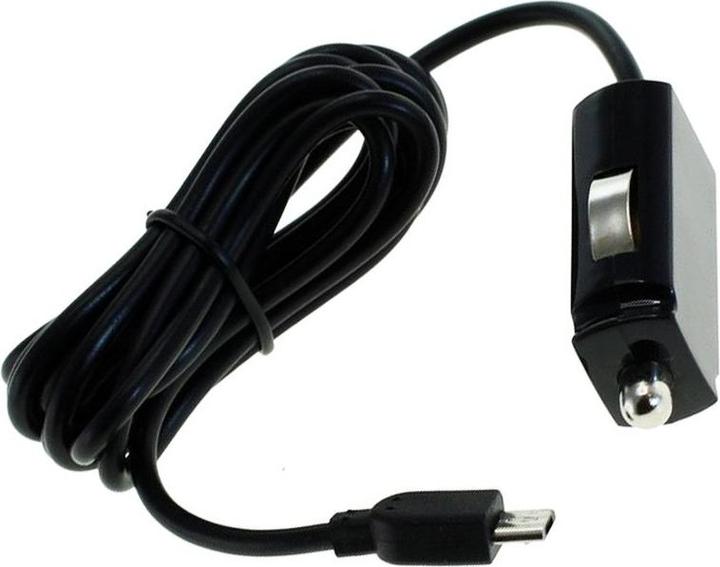 AccuCell Câble de chargement 12 volts pour voiture avec prise micro-USB