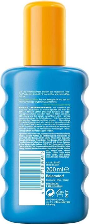Immagine prodotto NIVEA Protezione e abbronzatura (Spray solare, SPF 50, 200 ml)