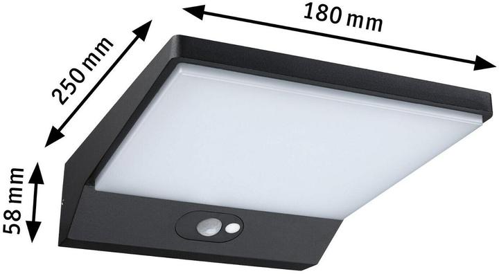 Produktbild Paulmann Solar Wandleuchte Ronas (550 lm, IP44)