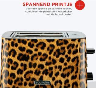 Actual product image Bourgini Panther Toaster - Broodrooster - Panterprint (nvt)