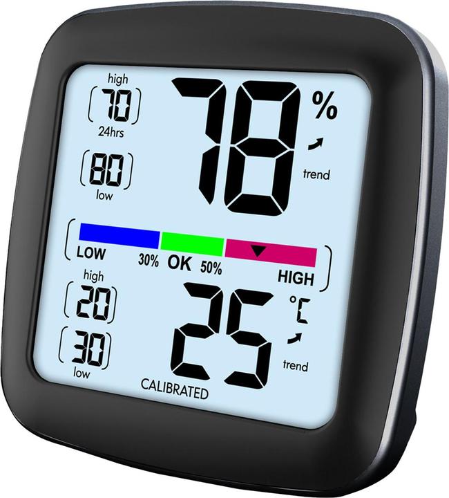 Produktbild Casativo Digitales Präzisions-Thermo-/Hygrometer mit LCD-Display, kalibrierbar