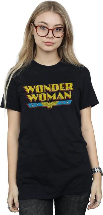 Image du produit - T-shirt WONDER WOMAN CRACKLE LOGO - Femme (XL)