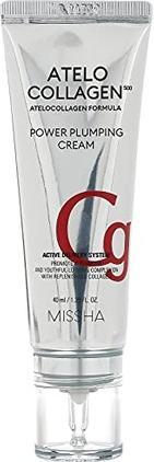 Missha ATELO COLLAGEN 500 POWER PLUMPING CREAM Koreanische Kollagencreme für Gesicht Tag & Nacht (40 ml, Tagescreme)