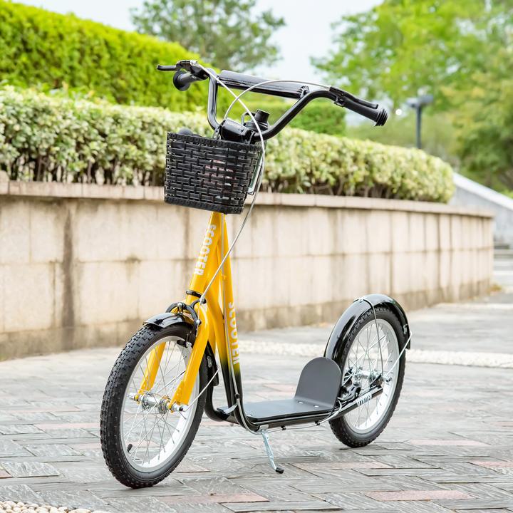 Produktbild Homcom Kinderscooter Metall, Kunststoff Orange+Schwarz