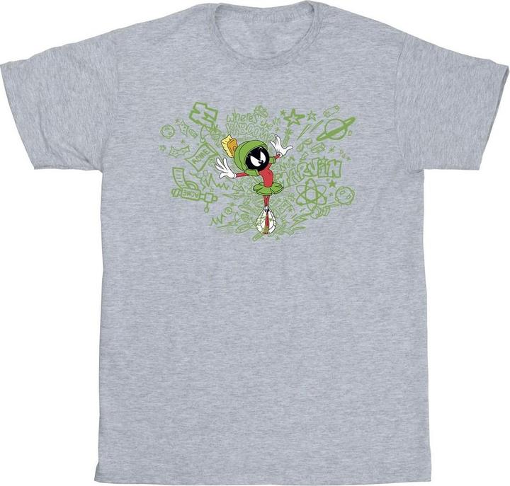 Immagine prodotto Looney Tunes ACME Doodles Marvin Martian Maglietta Uomo (5XL)