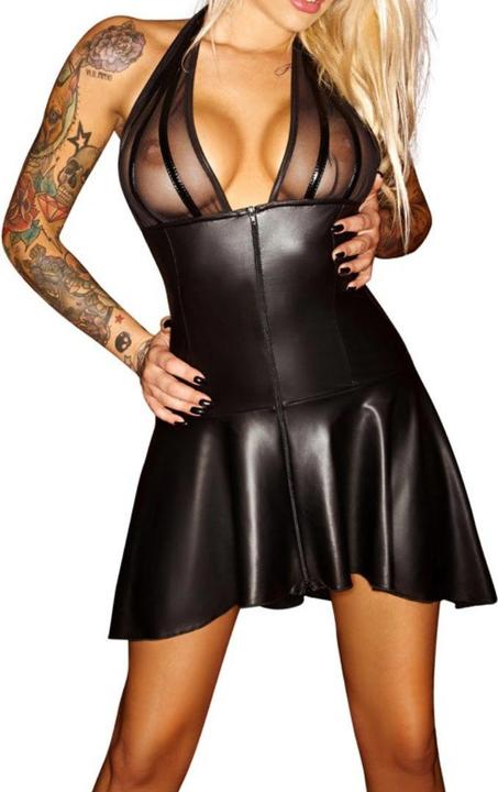 Image du produit Noir Handmade Robe Wetlook avec Powernet (XL)