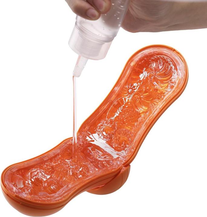 Actual product image Tenga Flip Orb Sunset Orange
