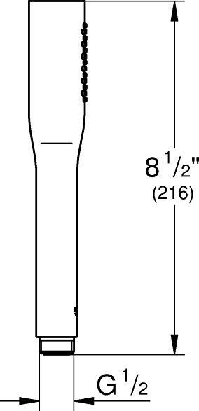 Immagine prodotto Grohe Doccetta Euphoria Cosmopolitan Stick 27400000 cromo (1 Tipi di raggi, 9 l/min)