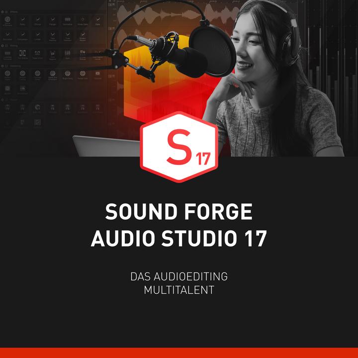 Produktbild Magix SOUND FORGE Audio Studio 17 Download Code (1 User, 1 Geräte/User, unbegrenzt)
