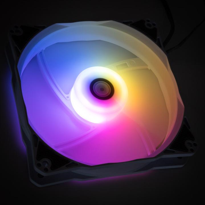Actual product image Bitspower Notos 120mm ARGB fan (120 mm, 1 x)