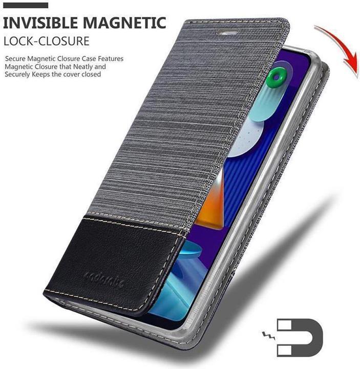 Produktbild Cadorabo Book Jeans Optik Cover (Samsung Galaxy A11, Samsung Galaxy M11)