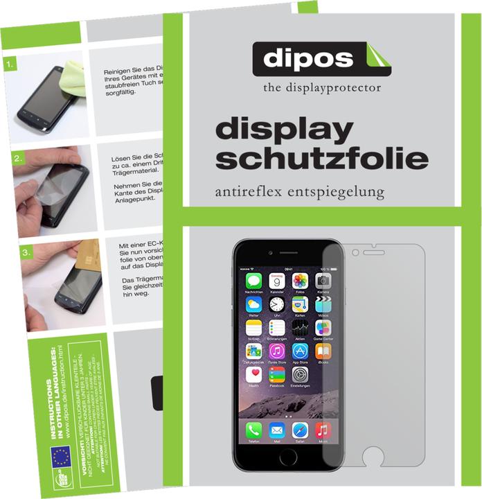 Produktbild Dipos Displayschutzfolie Antireflex (5 Stück, Apple iPhone 6)