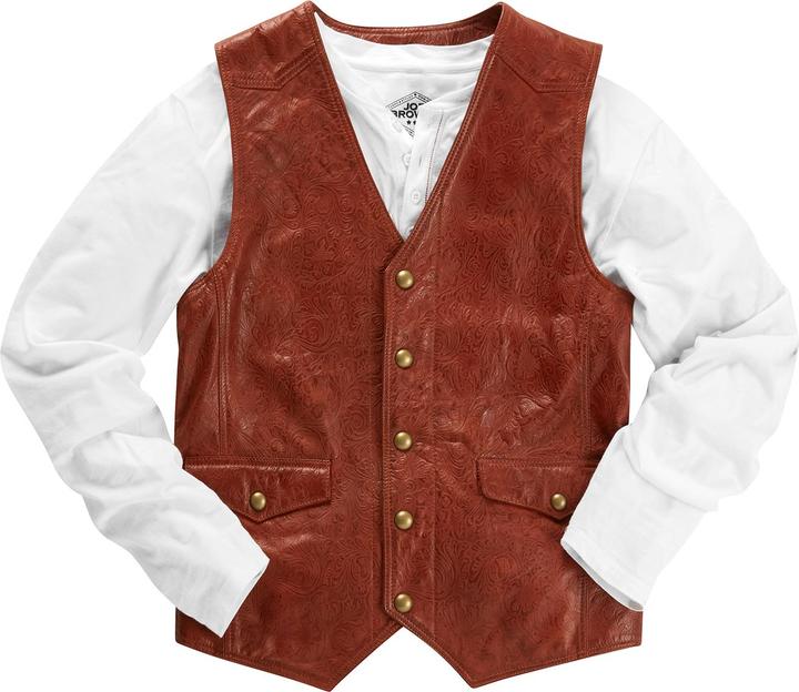 Produktbild Joe Browns Floral Embossed Leather Waistcoat (L)