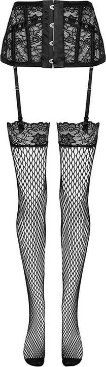Produktbild LivCo Corsetti Fashion Strumpfgürtel + Strümpfe Schwarz (S)