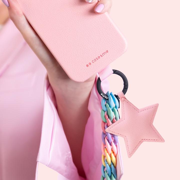 Produktbild SBS case&me Amelie Star Eco Leather charm pink (Polyvinylchlorid (PVC), Kunstleder (PU))