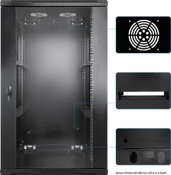 Produktbild Intellinet 19" Wandverteiler (10.87 HE, 19 Zoll Rack)