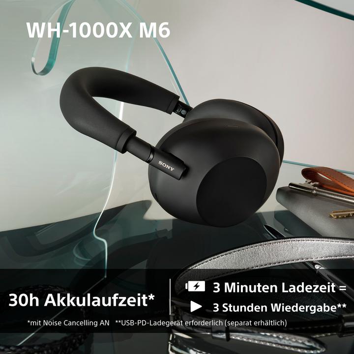 Productafbeelding Sony WH-1000XM6 (30 h, Draadloze, Bedraad)