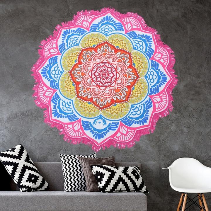 Actual product image Ueli Express Mandala Beach Roundie bath towel 4 (150 x 150 cm)