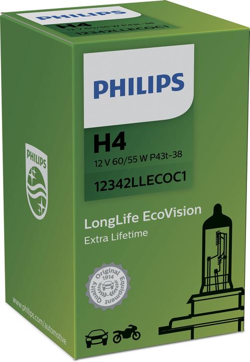 Produktbild Philips H4 LongLife EcoVision (H4)