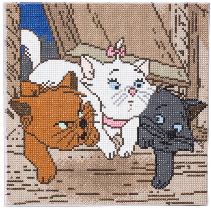 Image du produit Craft Buddy Les chatons Aristocats, image 30x30cm Crystal Art Kit