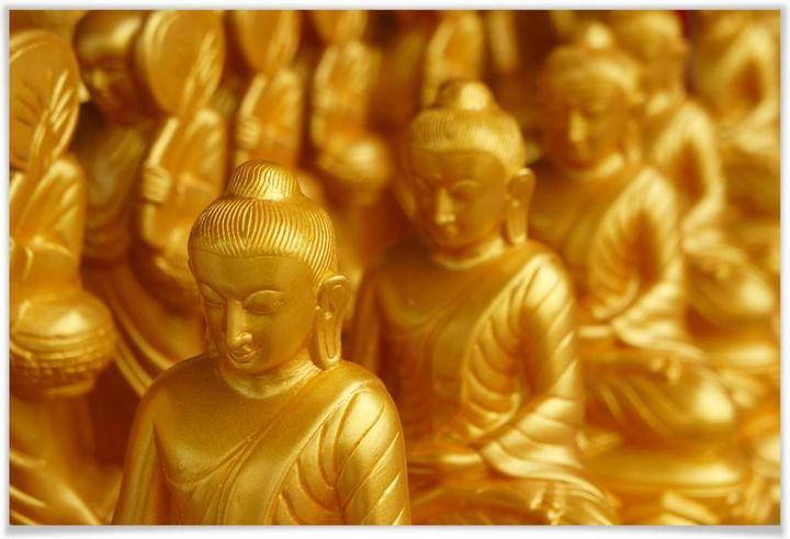 Immagine prodotto Trenddeko Buddha d'oro (90 x 60 cm)